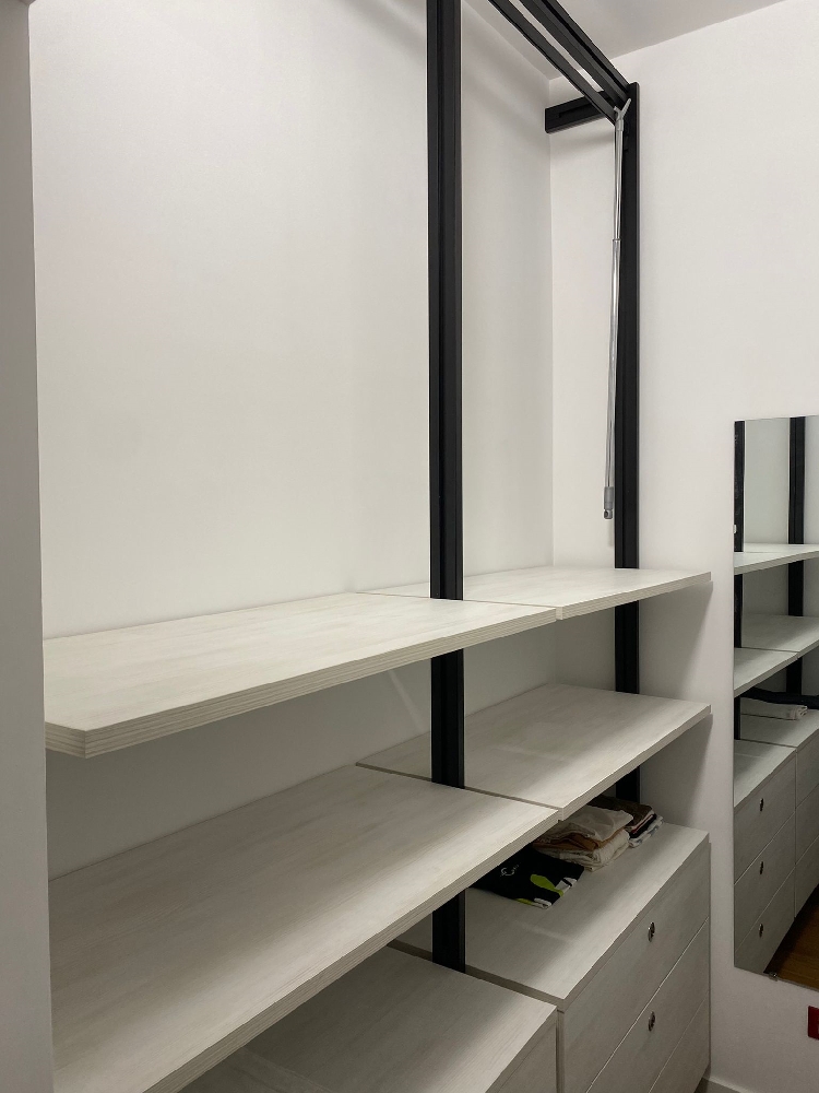 Cabina armadio personalizzabile a 2 vani